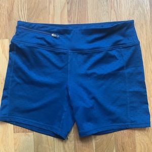 Oiselle Shorts Size 4 - New Stride Curfew Reflective Paintbrush Print Blue